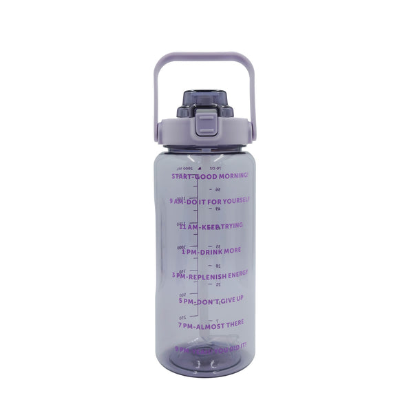 99610-11 – Thermos Water Bottle – 2000ml Purple with Straw & Flip Lock Lid