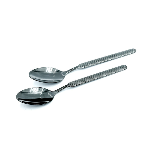 97739-17 Stainless Spoon 6-Piece Set - Black, 21cm