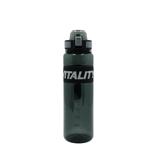 99611-03 – Thermos Water Bottle – 1000ml Black with Flip Lock Lid and Strap