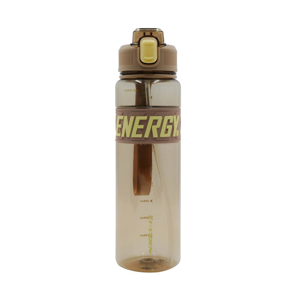 99611-05 – Thermos Water Bottle – 1000ml Brown with Flip Lock Lid and  Straw