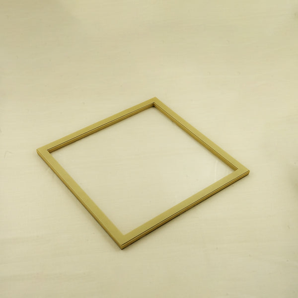 Acrylic Leather Square Tray – Beige Finish – 40cm × 40cm – Minimalist Small Serving Tray