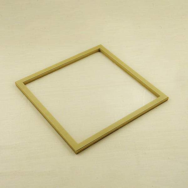 Acrylic Leather Square Tray – Beige Finish – 50cm × 50cm – Minimalist Large Serving Tray