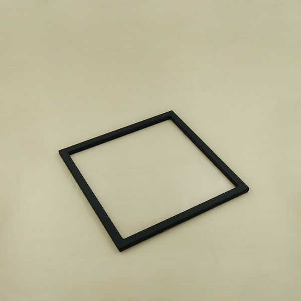 Acrylic Leather Square Tray – Black Finish – 40cm × 40cm – Small Minimalist Transparent Serving Tray