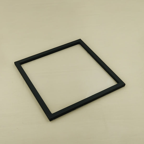 Acrylic Leather Square Tray – Black Finish – 50cm × 50cm – Large Minimalist Transparent Serving Tray