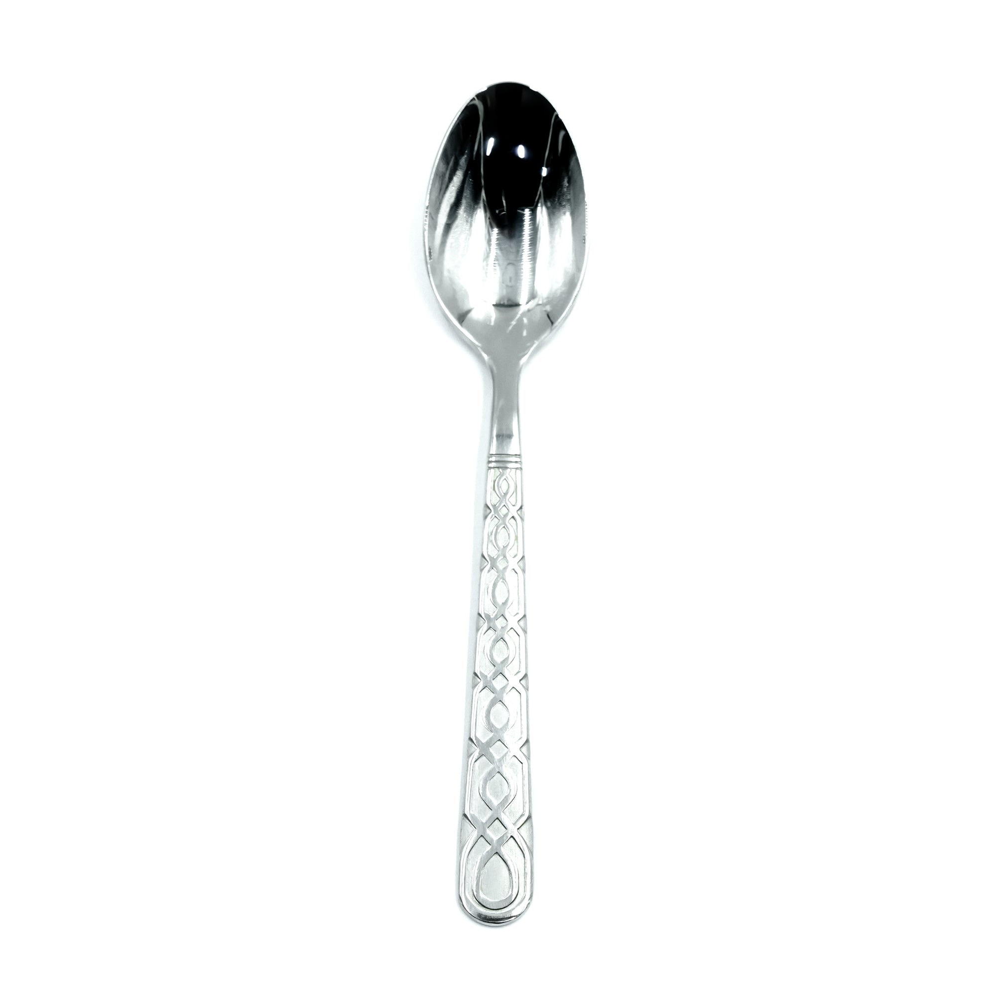 NN-143 38-Piece Cutlery Set with Stand - Silver, 18 Spoons, 12 Fork, 6 Knives & 2 Serving Spoons