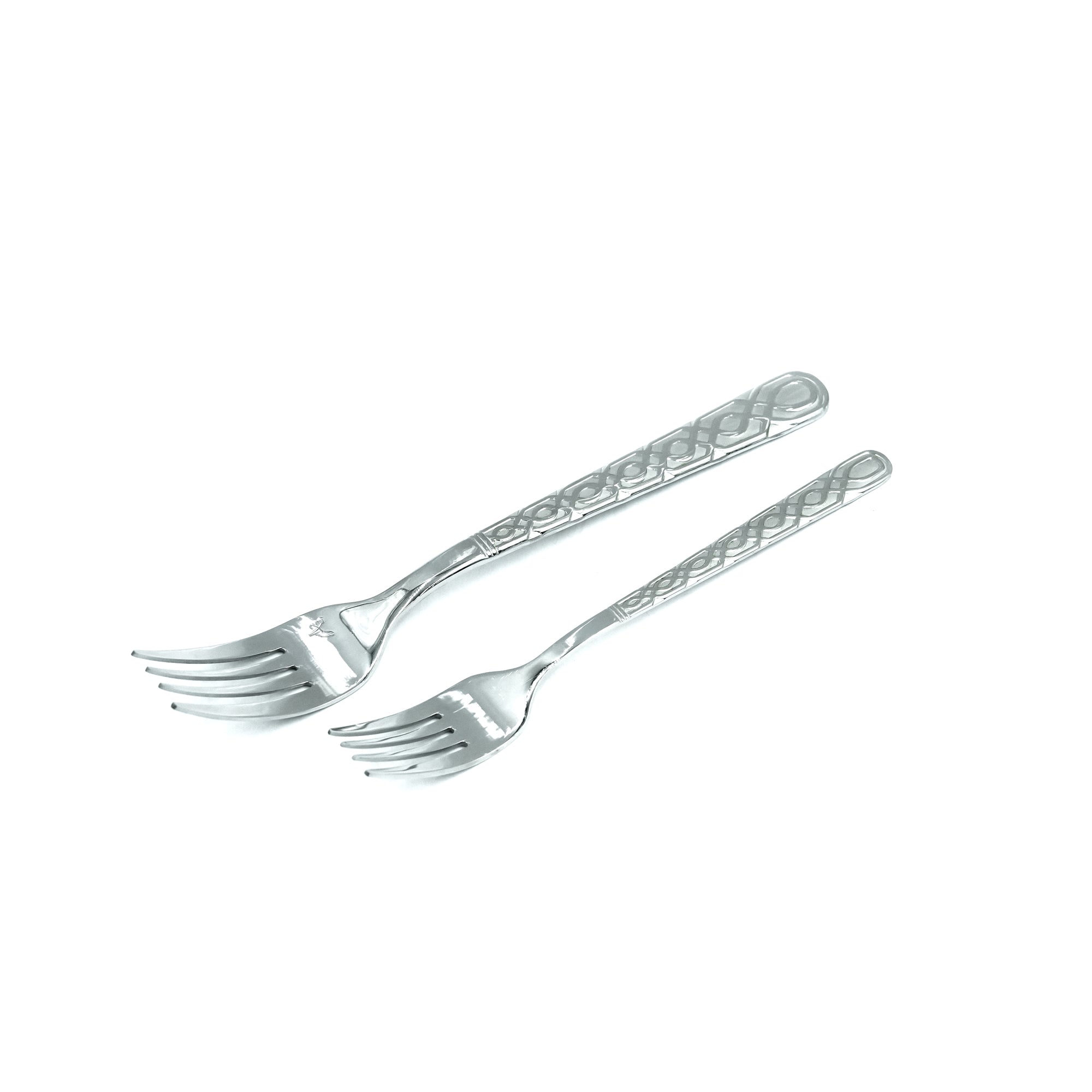 NN-143 38-Piece Cutlery Set with Stand - Silver, 18 Spoons, 12 Fork, 6 Knives & 2 Serving Spoons