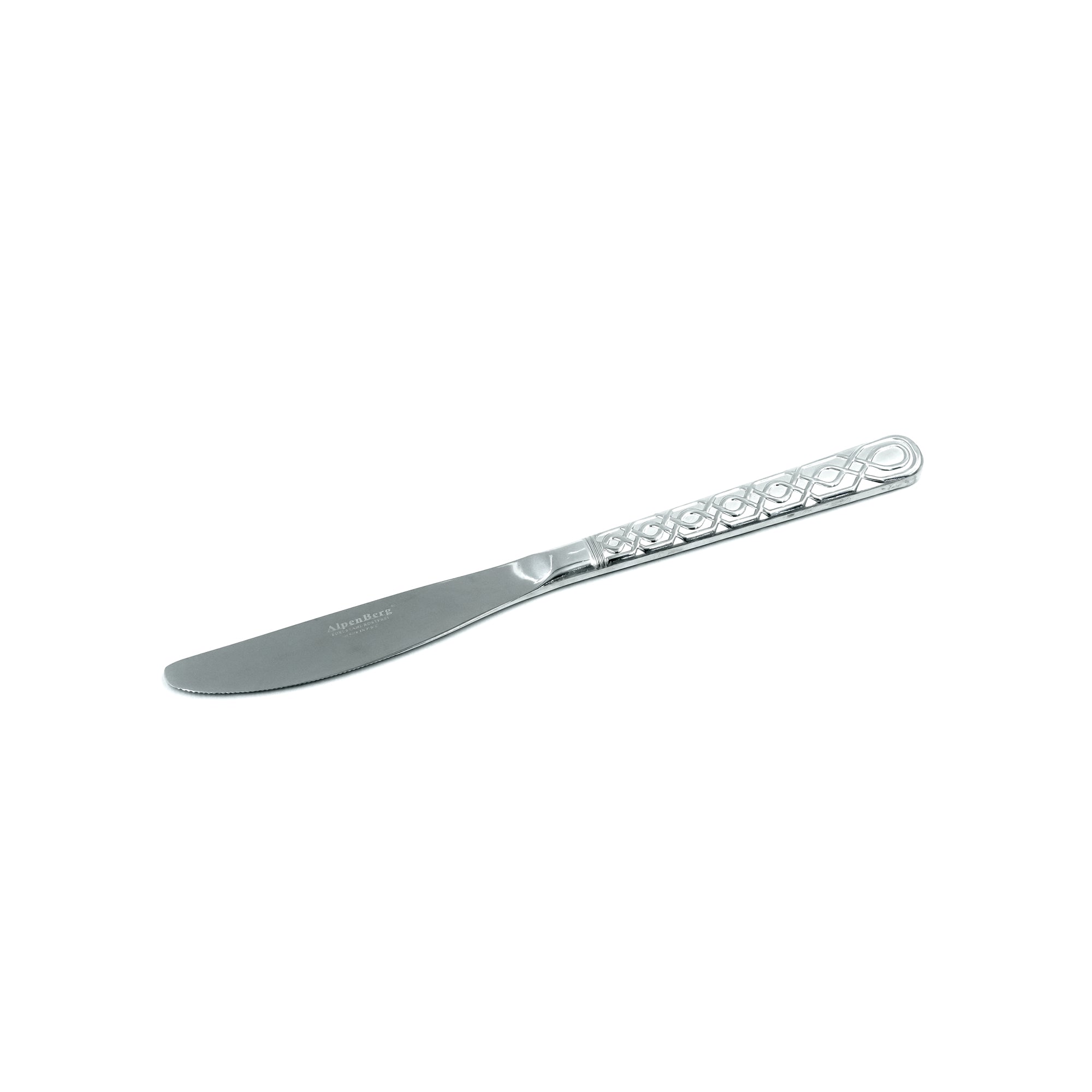 NN-143 38-Piece Cutlery Set with Stand - Silver, 18 Spoons, 12 Fork, 6 Knives & 2 Serving Spoons