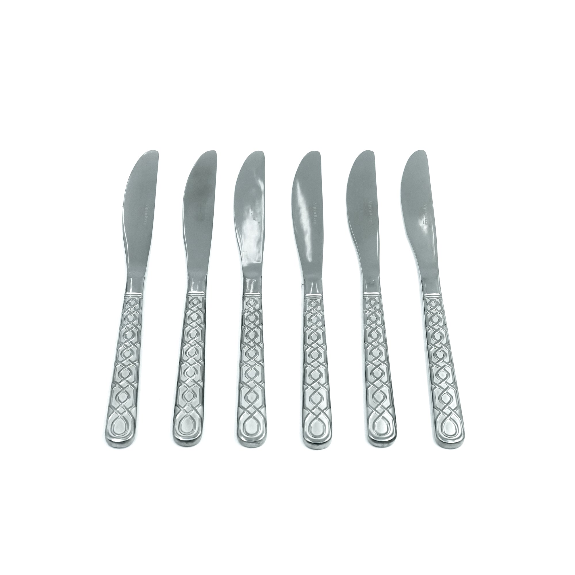 NN-143 38-Piece Cutlery Set with Stand - Silver, 18 Spoons, 12 Fork, 6 Knives & 2 Serving Spoons
