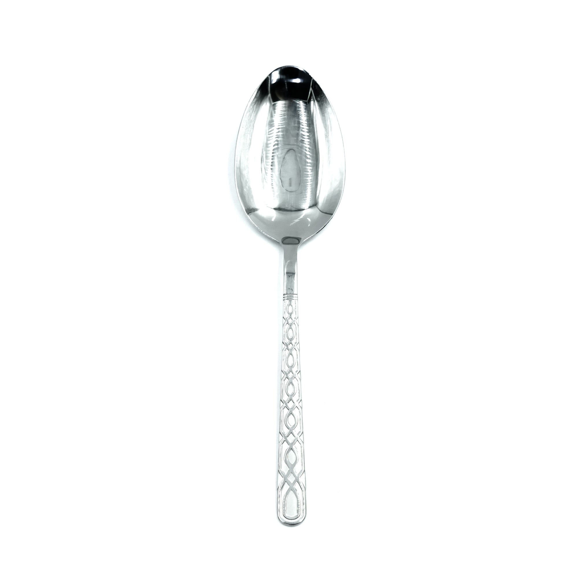 NN-143 38-Piece Cutlery Set with Stand - Silver, 18 Spoons, 12 Fork, 6 Knives & 2 Serving Spoons