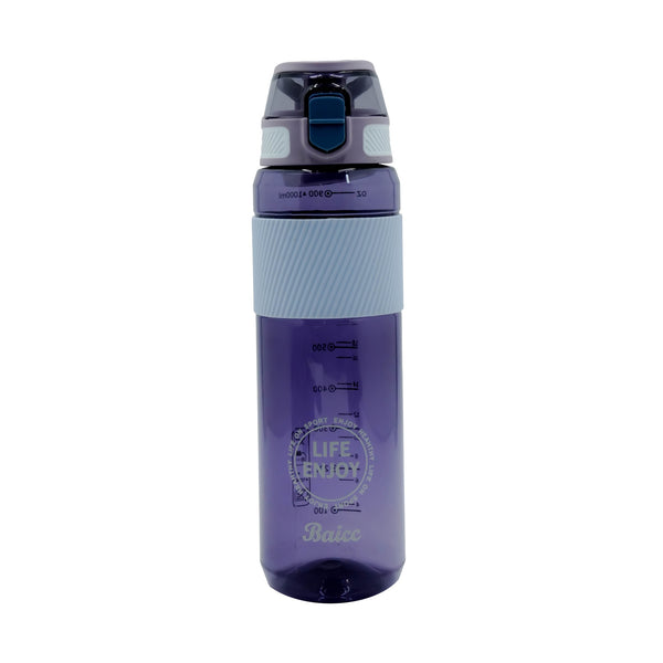 SA-24819 – Water Bottle – 1000ml Purple with Flip Lock Lid and Wide Grip Band