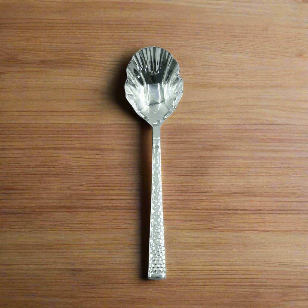 KK-116 Stainless 6-Piece Cutlery Set with Stand - Silver, Serving Spoons