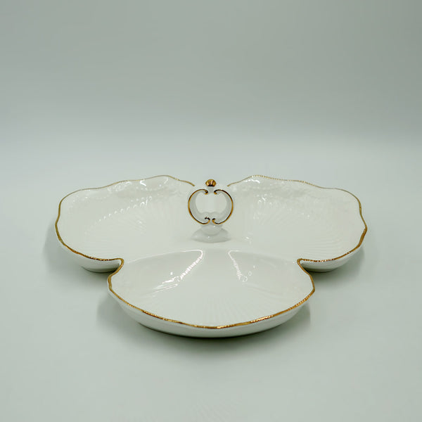 Scarlet Ceramic Snack Plate -Vs-001
