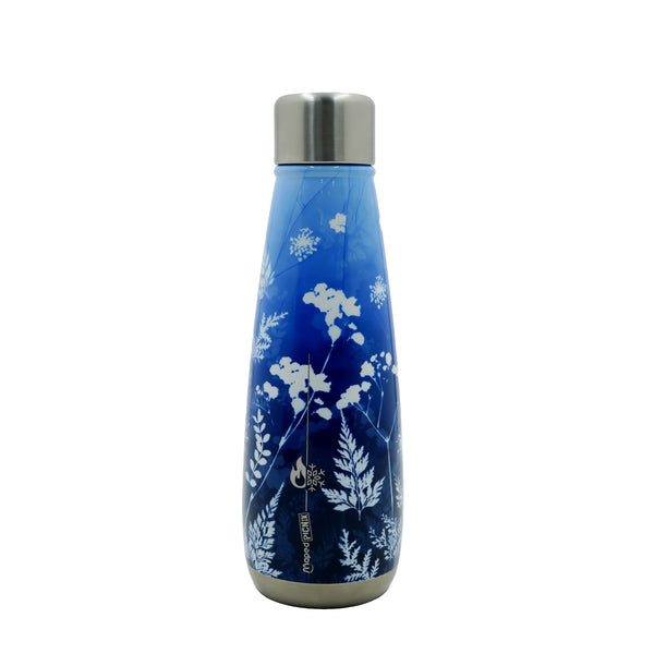 MD-871199 – Picnik Water Bottle – 500ml Floral Blue with Stainless Steel Lid