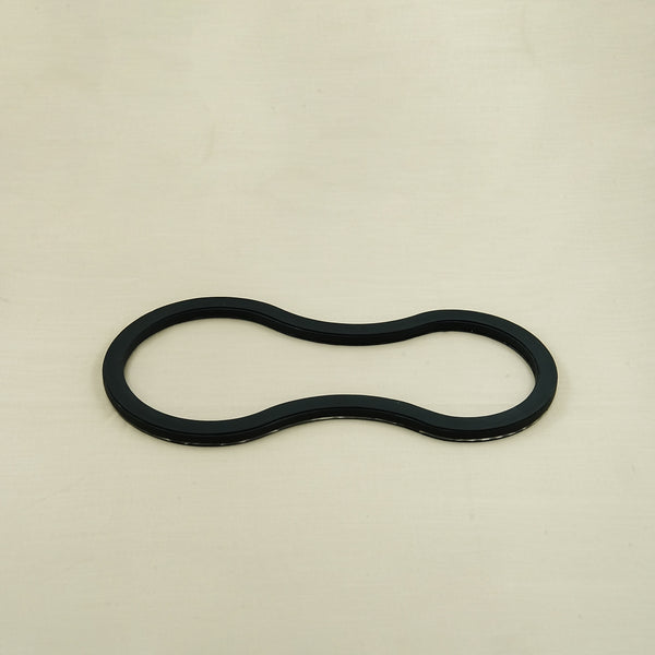 Acrylic Leather Ring Tray – Black Finish – 48cm × 23cm – Small Modern Decorative Tray