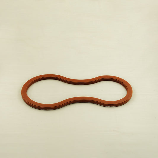 Acrylic Leather Ring Tray – Brown Finish – 48cm × 23cm – Small Modern Decorative Tray