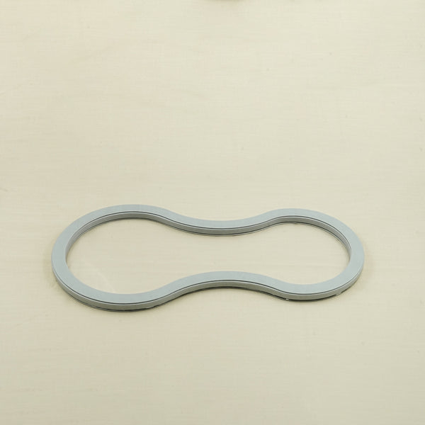 TR0051SL Acrylic Leather Ring Tray – Grey Finish – 48cm × 23cm – Small Modern Decorative Tray