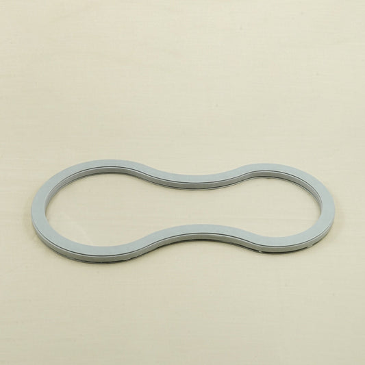 Acrylic Leather Ring Tray – Grey Finish – 60cm × 32cm – Large Modern Decorative Tray