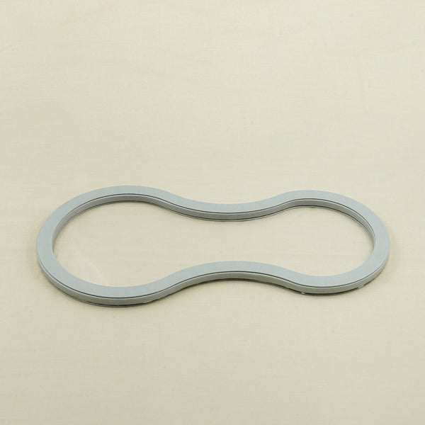 Acrylic Leather Ring Tray – Grey Finish – 60cm × 32cm – Large Modern Decorative Tray