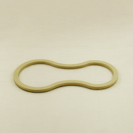 Acrylic Leather Ring Tray – Beige Finish – 46cm × 26cm – Small Modern Decorative Tray