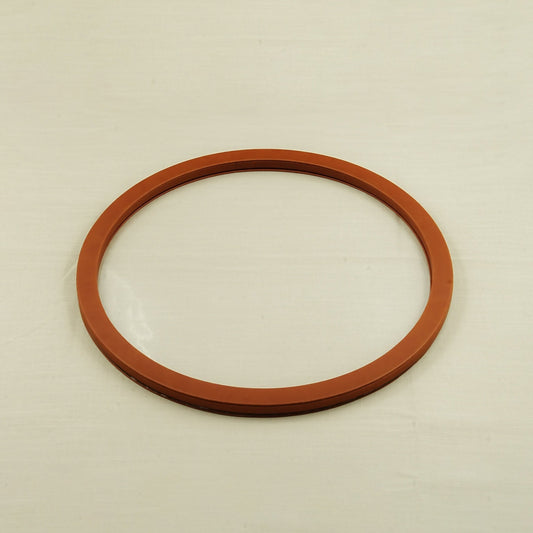 Acrylic Leather Round Tray – Brown Finish – 50cm Diameter – Large Modern Serving Tray