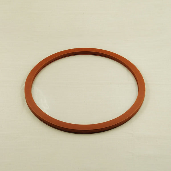 Acrylic Leather Round Tray – Brown Finish – 50cm Diameter – Large Modern Serving Tray