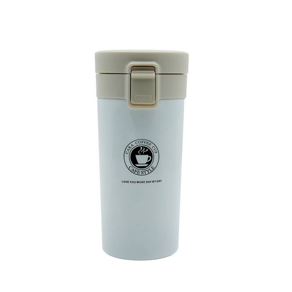 NF-27234 – Vacuum Insulation Cup – 380ml White with Flip Lid & Leak-Proof Lock