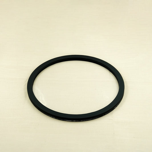Acrylic Leather Round Tray – Black Finish – 40cm Diameter – Small Modern Serving Tray