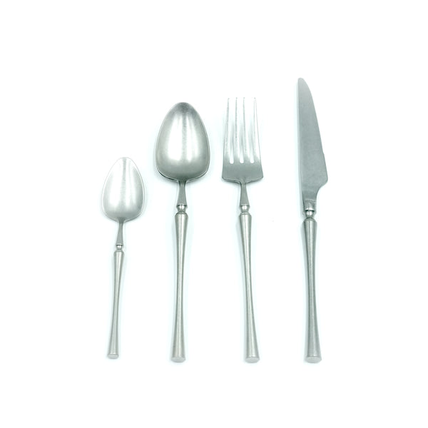 92509-07 Stainless Steel 24-Piece Cutlery Set – Silver, with 6 Dinner Knives, 6 Dinner Spoons, 6 Salad Forks and 6 Teaspoons