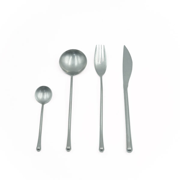 92509-06 Stainless Steel 24-Piece Cutlery Set – Silver, with 6 Dinner Knives, 6 Dinner Spoons, 6 Salad Forks and 6 Teaspoons