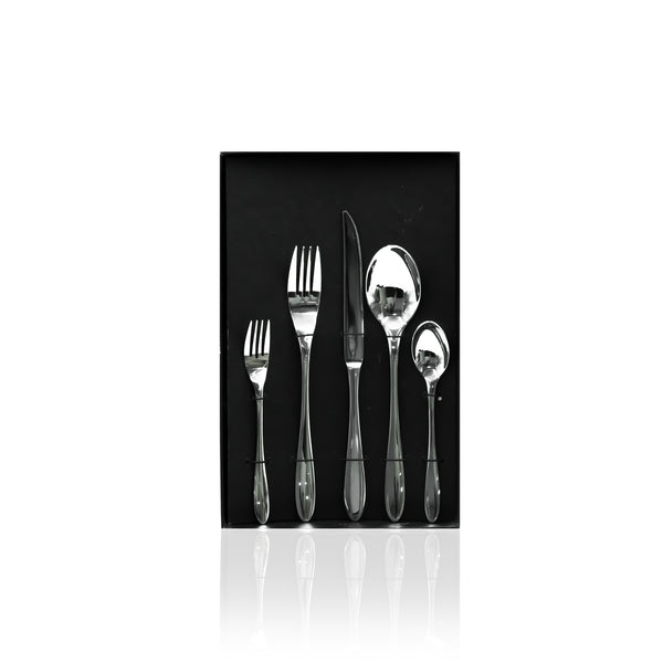 LER17295 Stainless Steel 5-Piece Cutlery Set – Silver, with 2 Spoons, 2 Forks & 1 Knife