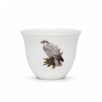 Ceramic Cawa Cup Set – 12 Pieces – 80cc – Falcon Design