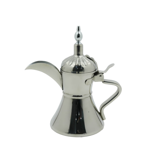 SC-20063 – Stainless Steel Coffee Pot – 1200ml Silver with Spout & Curved Handle