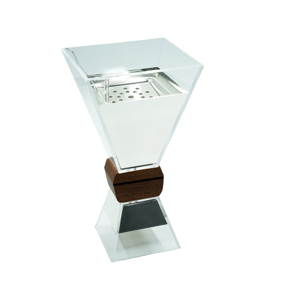 CD-7222 Incense Burner - Silver,  29cm (H)