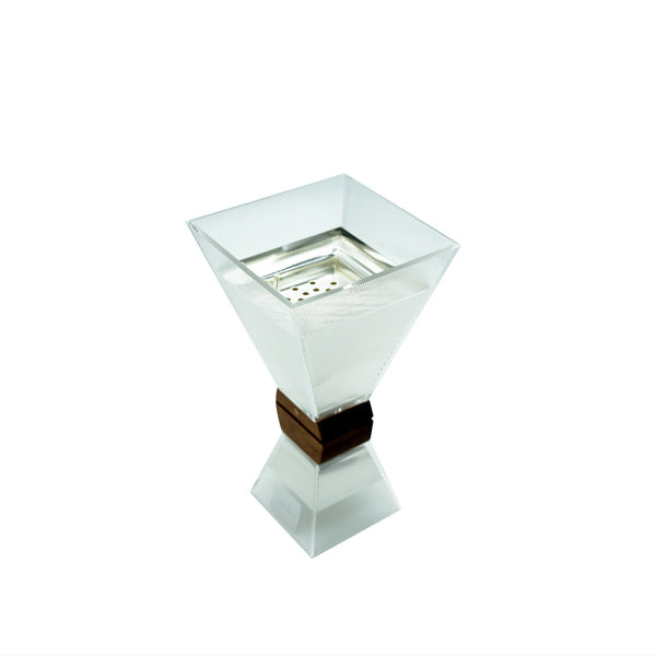 CD-7213 Incense Burner - Silver, 25cm (H)