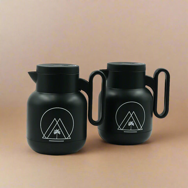 HA2512 Vacuum Flask 2-Piece Set – 1L + 1L – Black