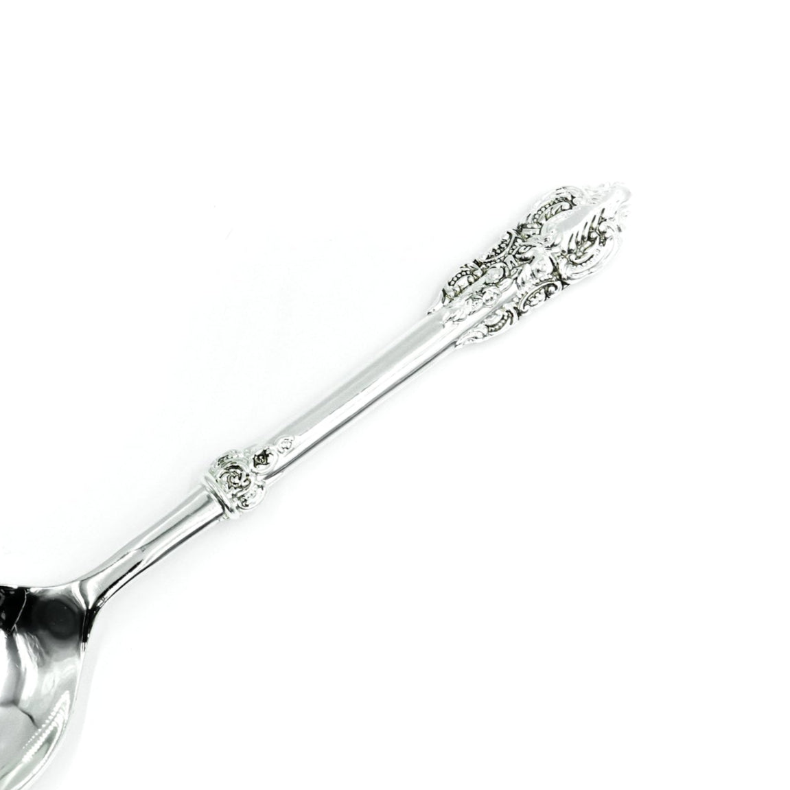 Cd-5862N Stainless Steel  Spoon - Silver with Decorative Handle, 27cm