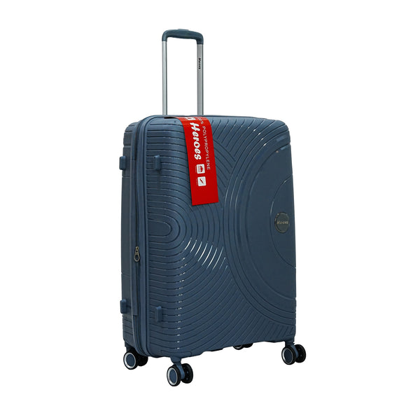 WP-17039 – Heroes Trolley Case – Dark Grey – Hard Shell Luggage with Spinner Wheels & TSA Lock – Available in Small, Medium & Large Sizes