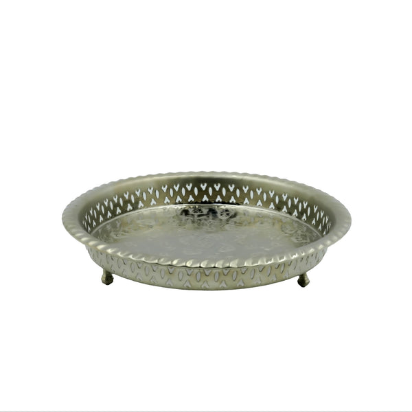 TRI-008 – Decorative Tray – Nickel Silver – 30cm