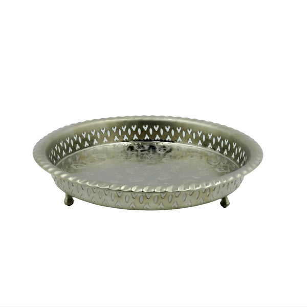 TRI-009 – Decorative Tray – Nickel Silver – 35cm