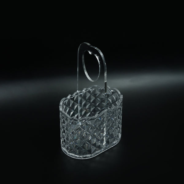 HS-B070 Small Acrylic Cutlery Stand – 20cm (H)