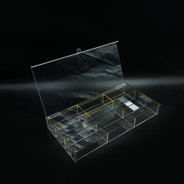 HO-775 Rectangular Acrylic Candy Box – 37cm (W) x 19cm (L) x 5cm (H)