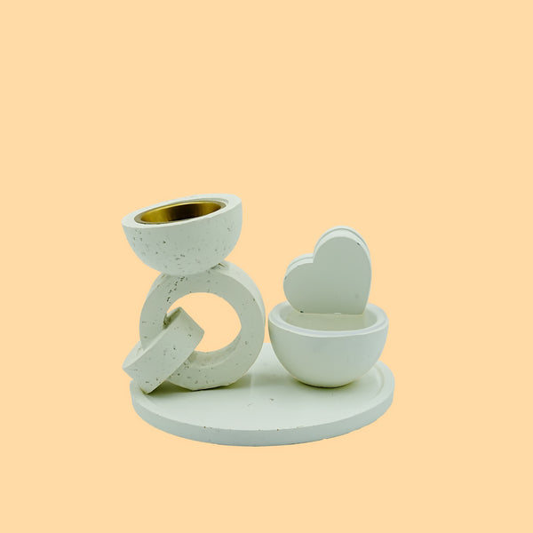 Incense Burner White Finish – 10cm Height – Artistic Home Décor & Fragrance Holder – NF-36009-P
