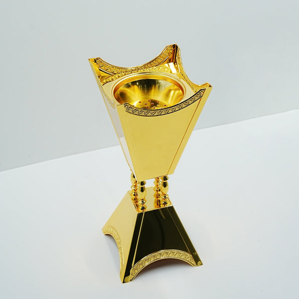 Incense Burner – 37cm Height – Gold Finish for Home Decor and Fragrance – TA2028