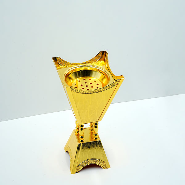 Incense Burner Gold Finish – 31cm Height – Elegant Home Décor & Fragrance Holder – HRG-901L