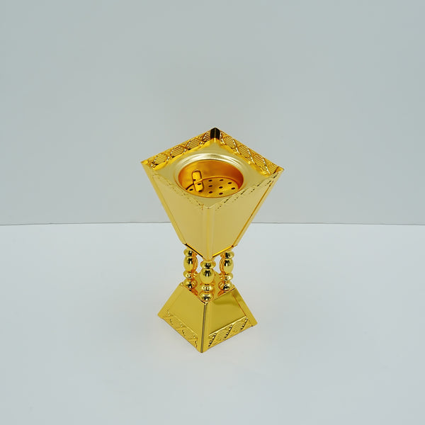 Incense Burner Gold Finish – 20cm Height – Home Décor & Fragrance Holder – TA2840