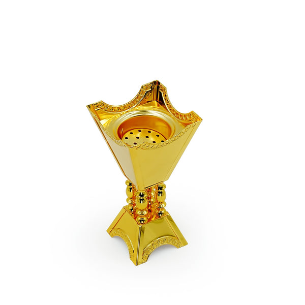 Incense Burner Gold Finish – 20cm Height – Home Décor & Fragrance Holder – TA2790