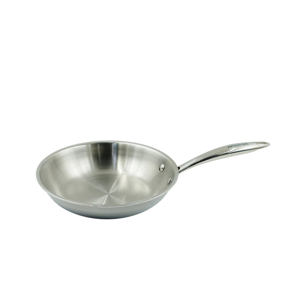 Tri-Ply Stainless Steel Fry Pan 22cm – Polished Silver Finish – SS160-3564