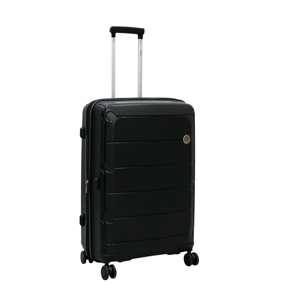 PC86391-4T – Pierre Cardin Trolley Bag with TSA Lock & Spinner Wheels – Black – Available in 21", 26", 30" & Beauty Case (14")