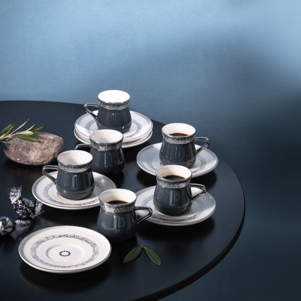 Atheer Turkish Coffee Cup Blue Silver - Et2484