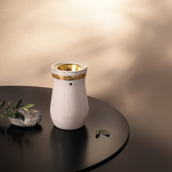 Atheer Incense Burner Beige Gold-Et2515